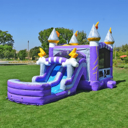 Jump Orange Thunder Dual Lane Combo Bounce House 1721259233 Thunder Dual Lane Combo