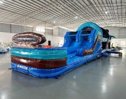 46ft south beach commercial hybrid inflatable obstacle course 1122 1 53' South Beach Hybrid Obstscle