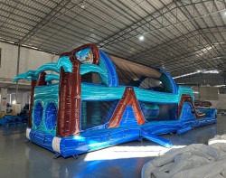 46ft south beach commercial hybrid inflatable obstacle course 2741 1 53' South Beach Hybrid Obstscle